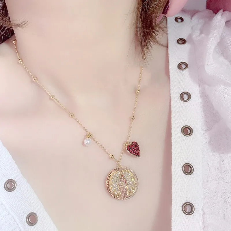 Swarovski Lucky Goddess Necklaces Women's-4