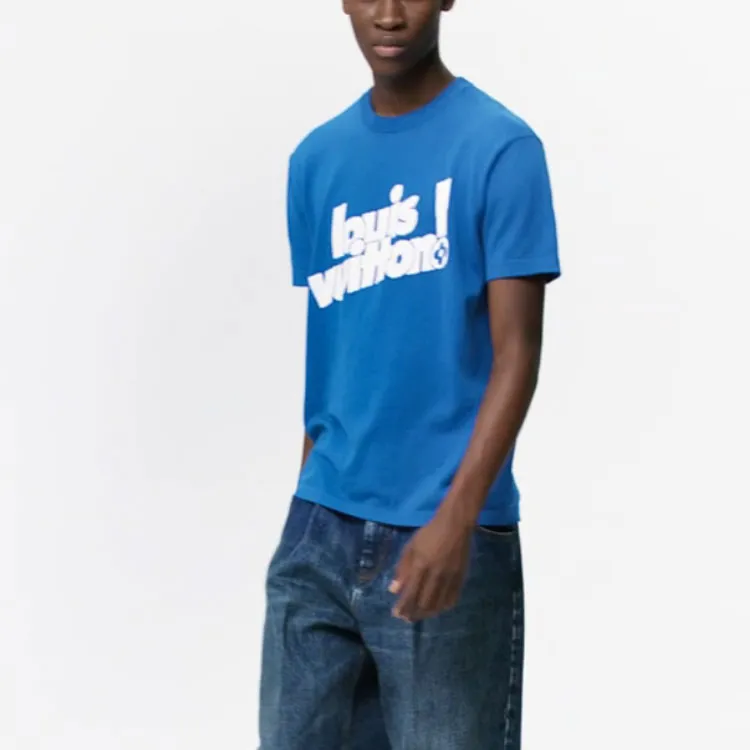 LOUIS VUITTON T Shirt Men's Blue-3