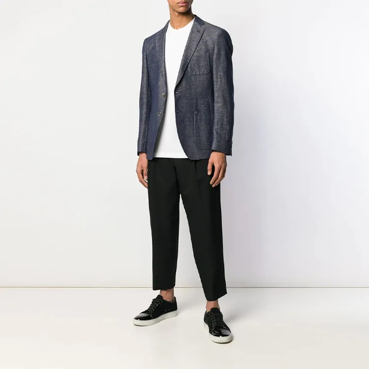 GIORGIO ARMANI Asv Stretch Viscose Jersey Jumper With Crew Neck And Short Sleeves-1