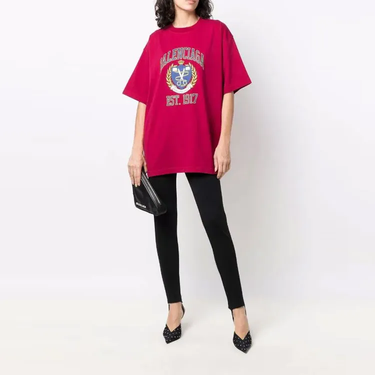 Balenciaga T Shirts Unisex Red-1