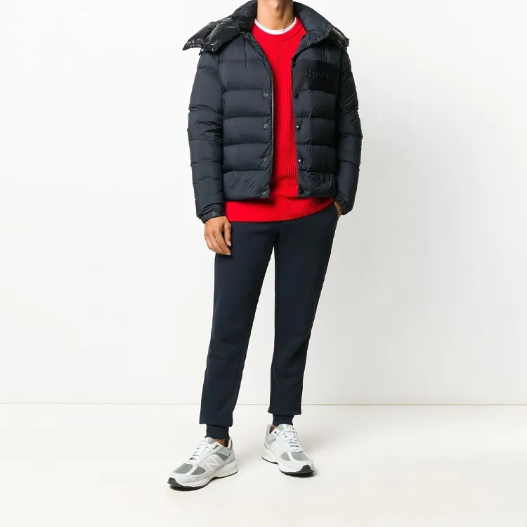 Moncler Knitted Sweatpants Men Dark Blue-1