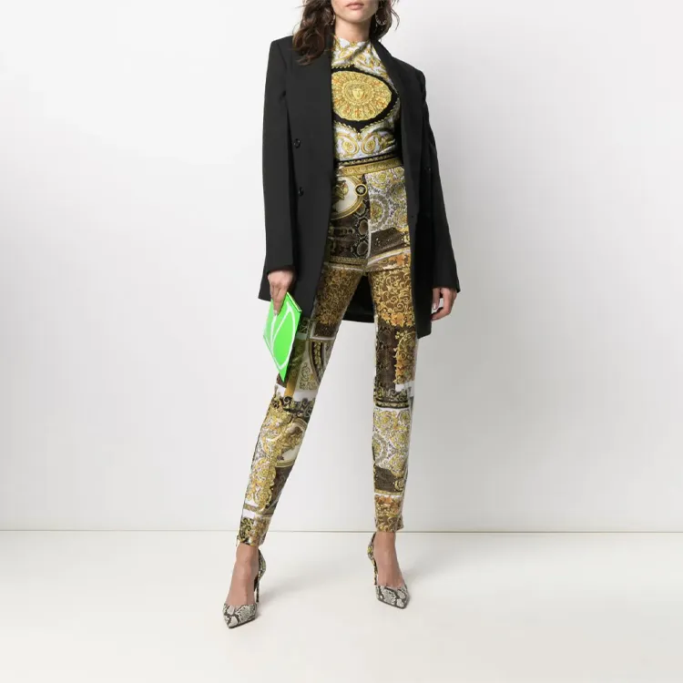 VERSACE VERSACE Casual Pants Women's Gold-1