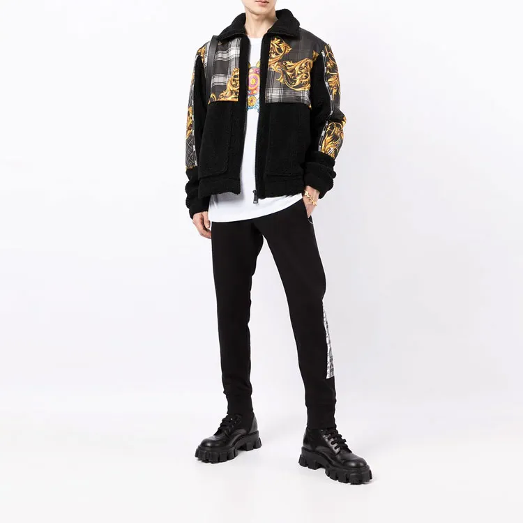 VERSACE JEANS COUTURE FW21 Knitted Sports Pants Men's Black-1