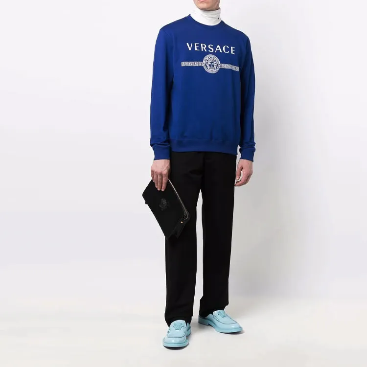 VERSACE Sweatshirts Men Royal Blue-3