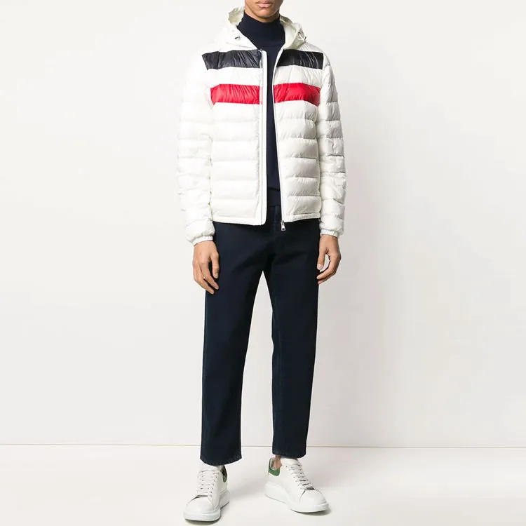 Moncler Down Jackets Men White Blue Red-2
