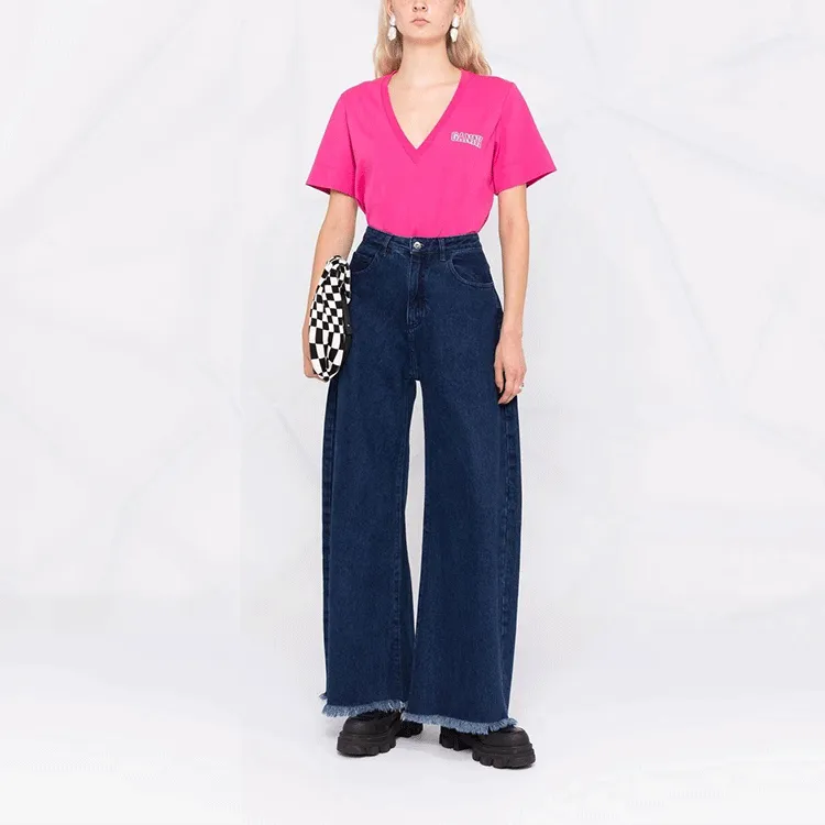 GANNI T-Shirts Women's Pink-1