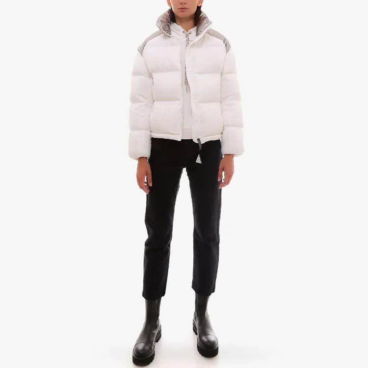 Moncler Cuscute Puffer Shiny Jacket 'White/Silver'-3