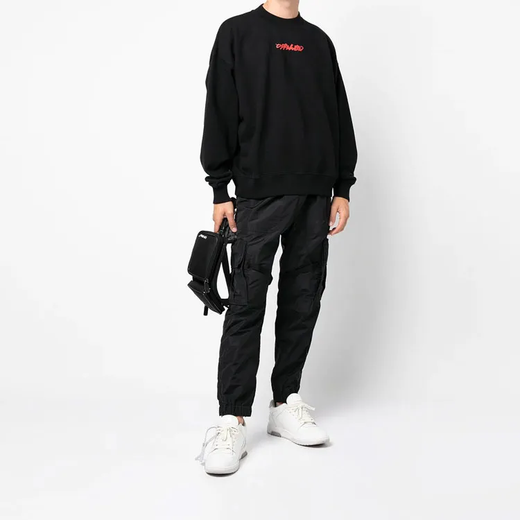 OFF WHITE Arrow On Canvas Print Sweatshirt-2