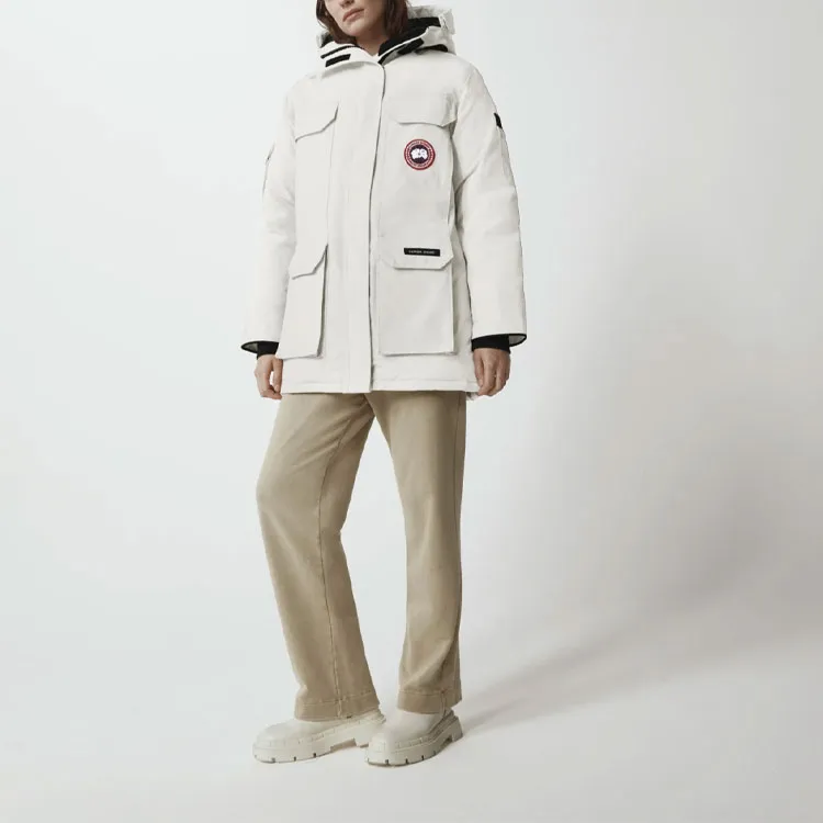 Canada Goose Women's Expedition Heritage Parka Jacket Classic Fit North Star White-3