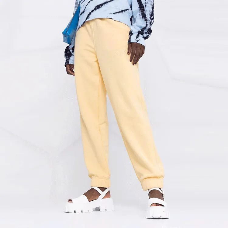 GANNI Sports Pants Women's Yellow-3