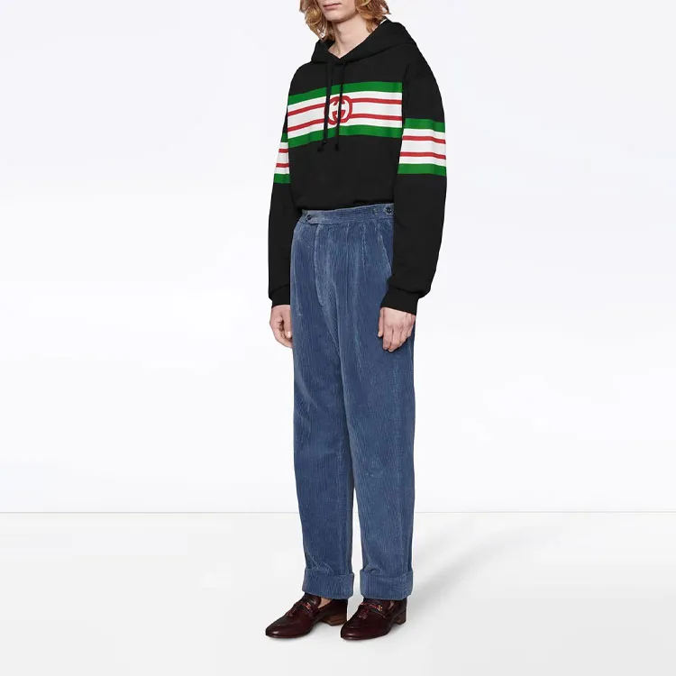 GUCCI Interlocking G Print Hoodie-2