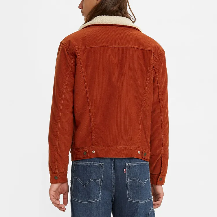 Levis Denim Jackets Men Red-2