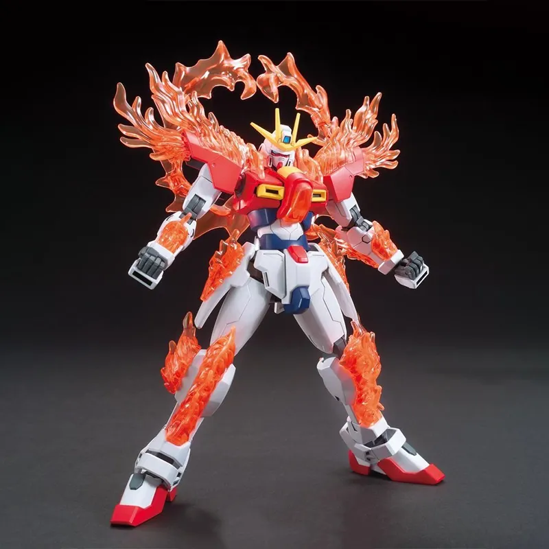 BANDAI HG Collection BF/BD Mobile Suit Gundam Build Fighters TRY Burning Gundam Model Kits-1