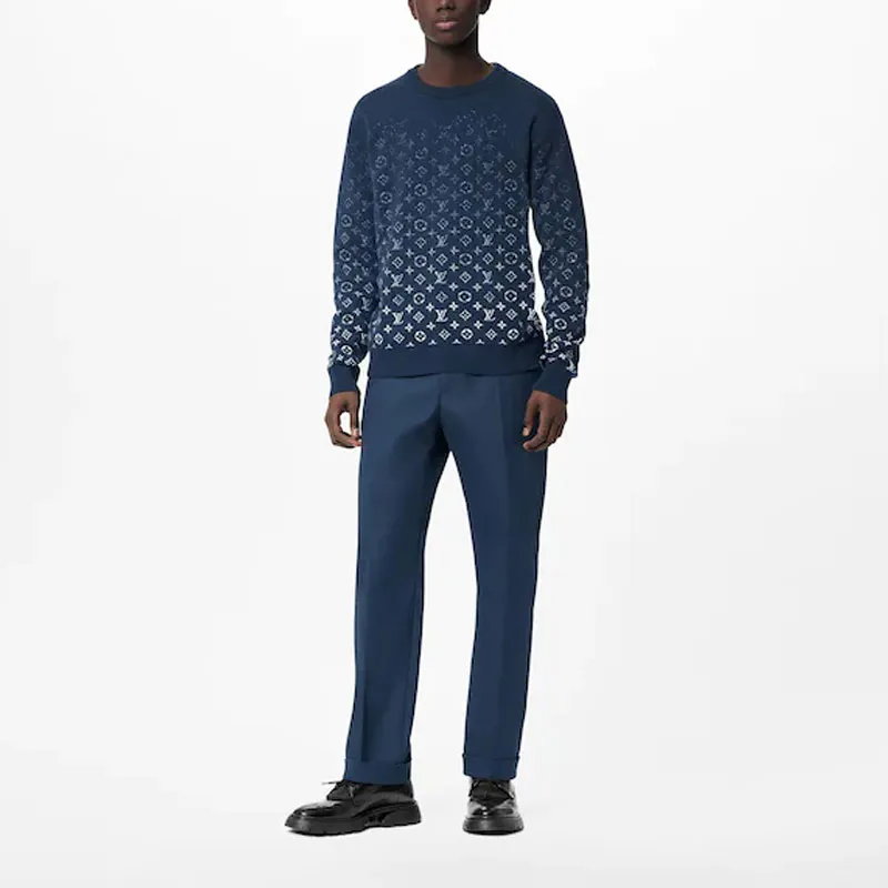 LOUIS VUITTON Lvse Monogram Degrade Crewneck-4