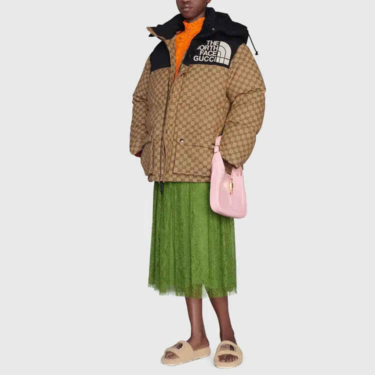 The North Face X GUCCI X The North Face Casual Long Skirts Women's Green-1