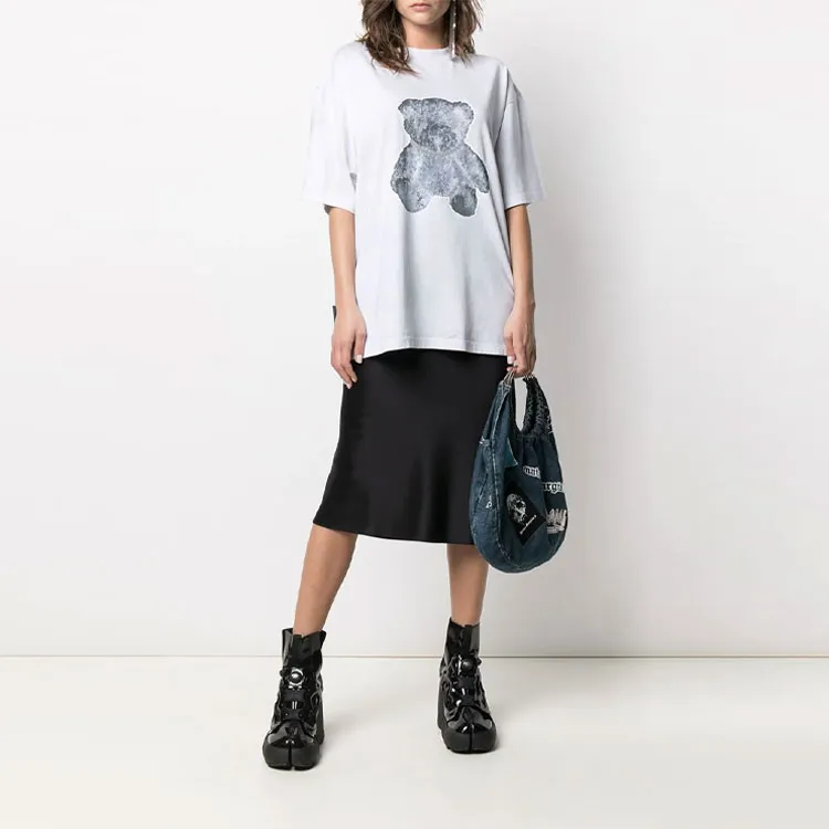 WE11DONE Negative Teddy Print T shirt-1