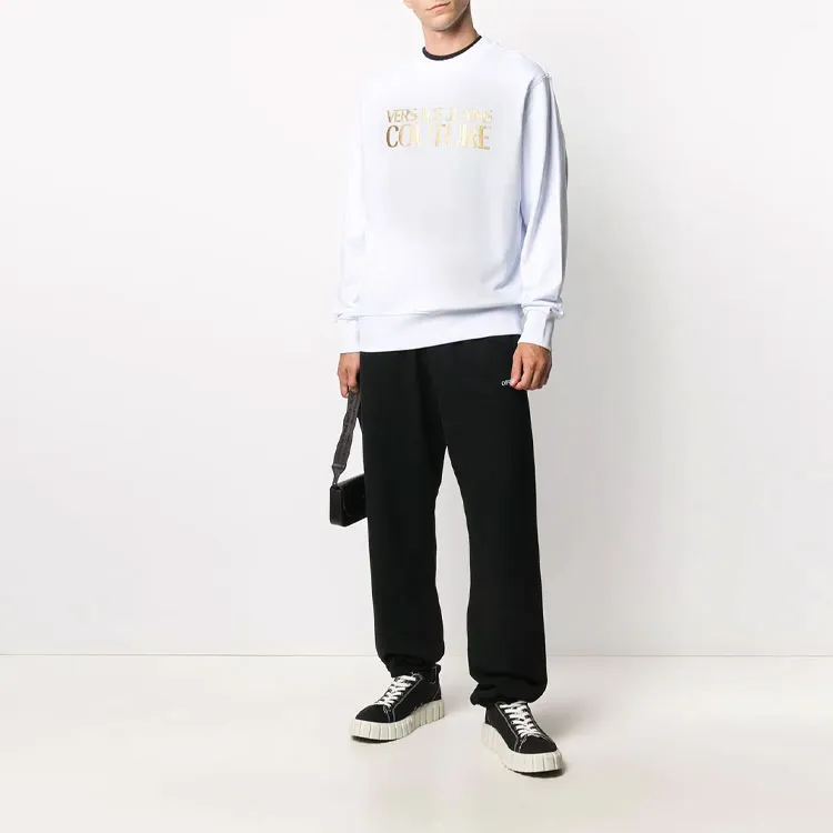 VERSACE JEANS COUTURE Sweatshirts Men White-3