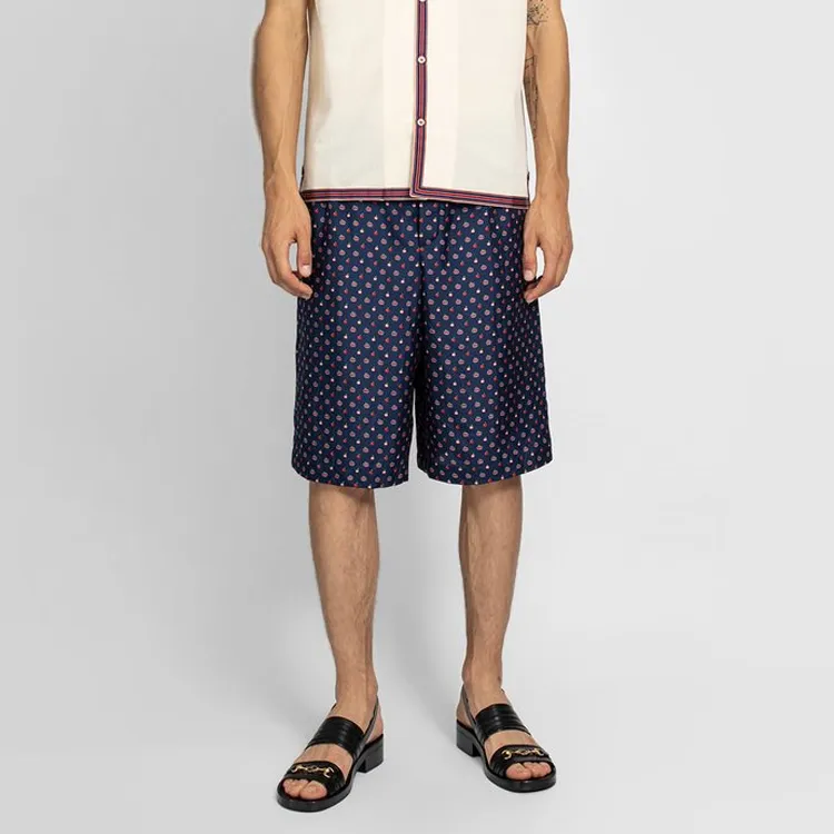 GUCCI Casual Shorts Men Blue-3