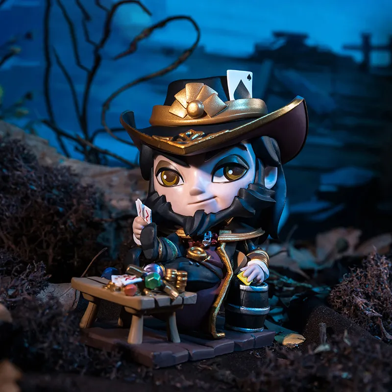 LEAGUE OF LEGENDS Card Master Trist League Of Legends Card Master Twisted Fate Chibi Figures 10.5cm-1