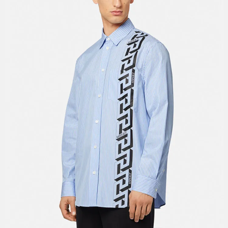 VERSACE Column Strip Long Sleeve Shirt-3