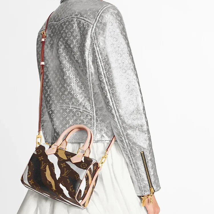LOUIS VUITTON Lvxlol Speedy Bandouliere Monogram Bb Gold/Silver-5