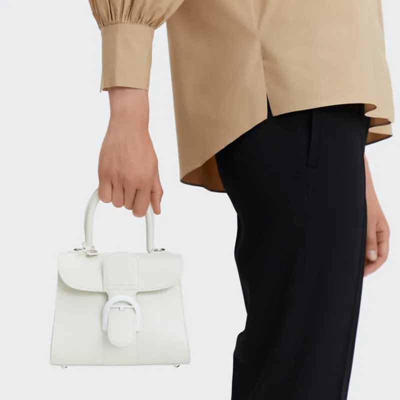 Delvau Brillant Cow Leather Shoulder Bag, Crossbody Bag, Handbag Mini Women's Light Umber-4