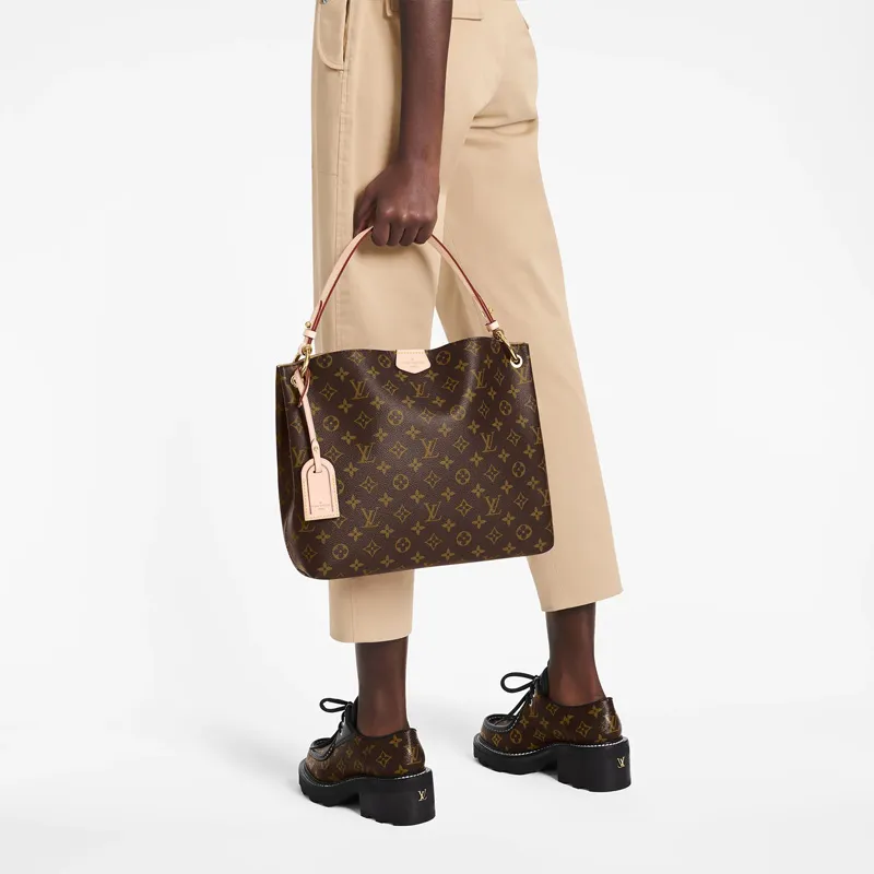 LOUIS VUITTON Graceful Monogram Pm Beige-6