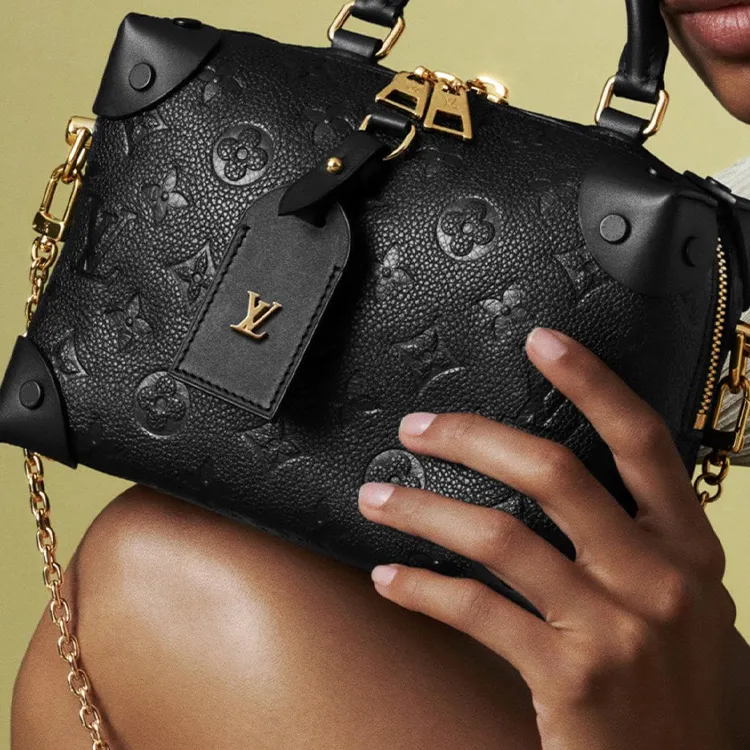 LOUIS VUITTON Petite Malle Souple Monogram Empreinte Black-5