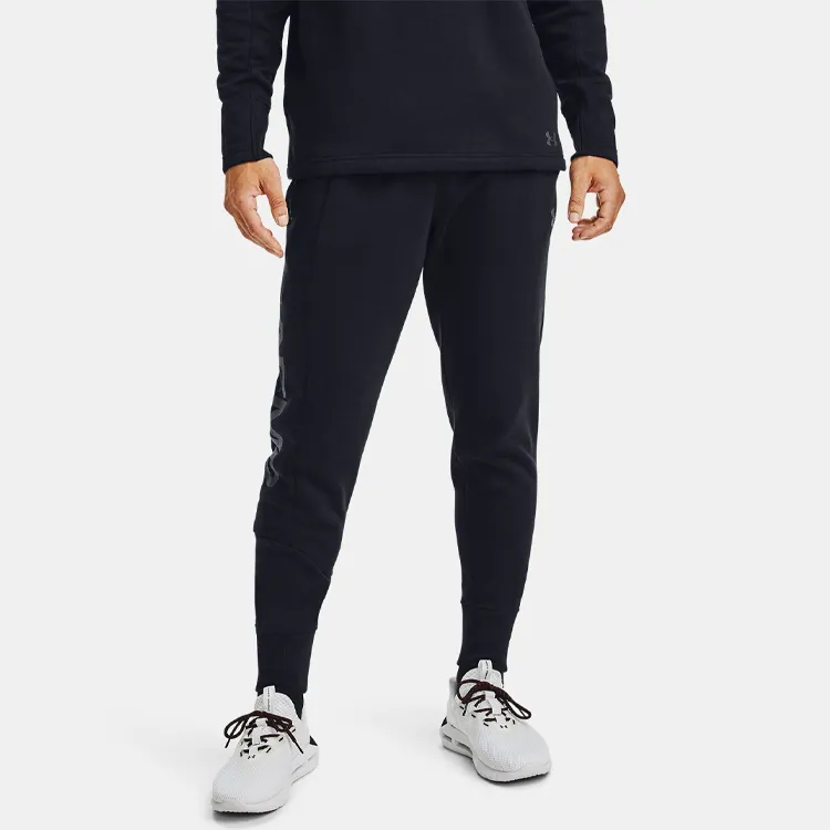 Under Armour Baselin Knitted Sweatpants Men Black-2