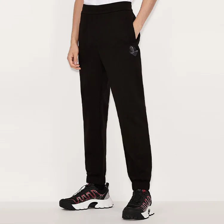 ARMANI EXCHANGEAE Knitted Sports Pants Men's Black-1