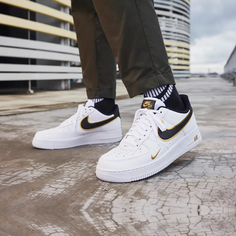 Nike Air Force 1 Low '07 LV8 Double Swoosh White Metallic Gold-6