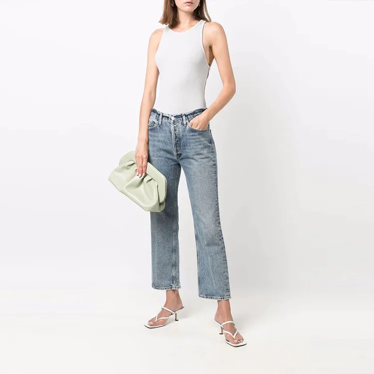 AGOLDE Lana Cropped Straight leg Jeans-1