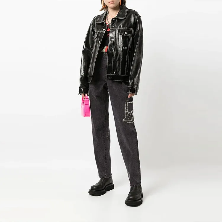 WE11DONE Jeans Women's Black-1