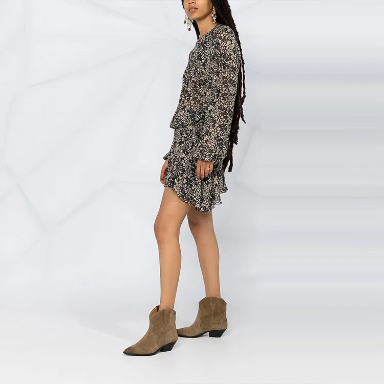 ISABEL MARANT Long-Sleeved Dresses Women's Black-3