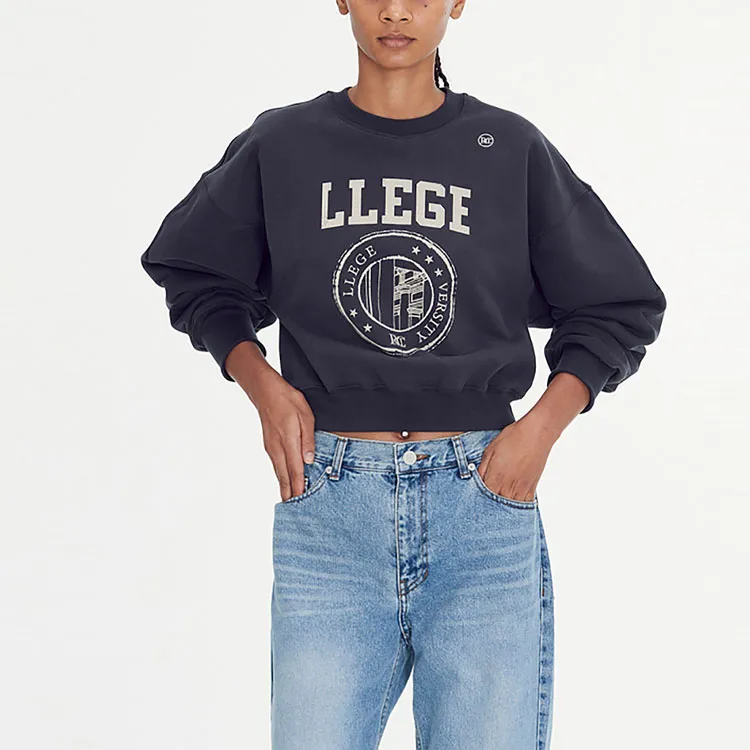 RECTO Sweatshirts Women's Dark Gray-2