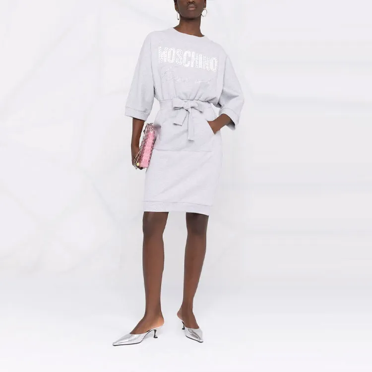 MOSCHINO Long-Sleeved Dresses Women's Gray-1