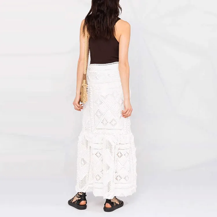Zimmermann Casual Long Skirts Women's White-2