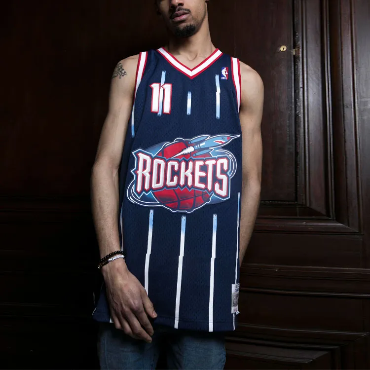 Mitchell & Ness Houston Rockets Road 2002 03 Yao Ming Swingman Jersey-2