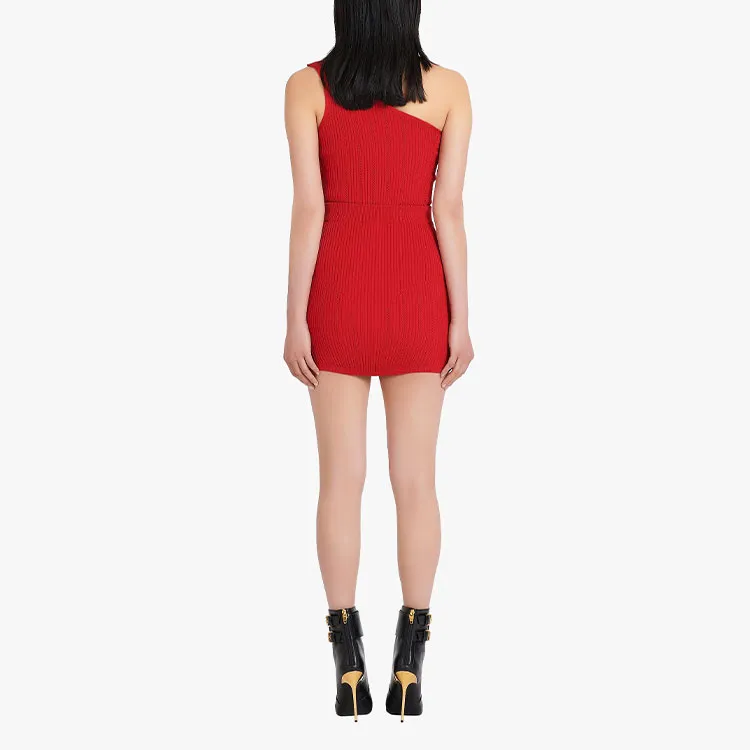 BALMAIN Casual Short Skirts Women's Red-3