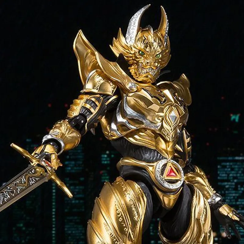 BANDAI Soul Limited Shf Kiba Garo Gold Knight Kiba Flowing Fangs Gold Ver. Action Figures-1