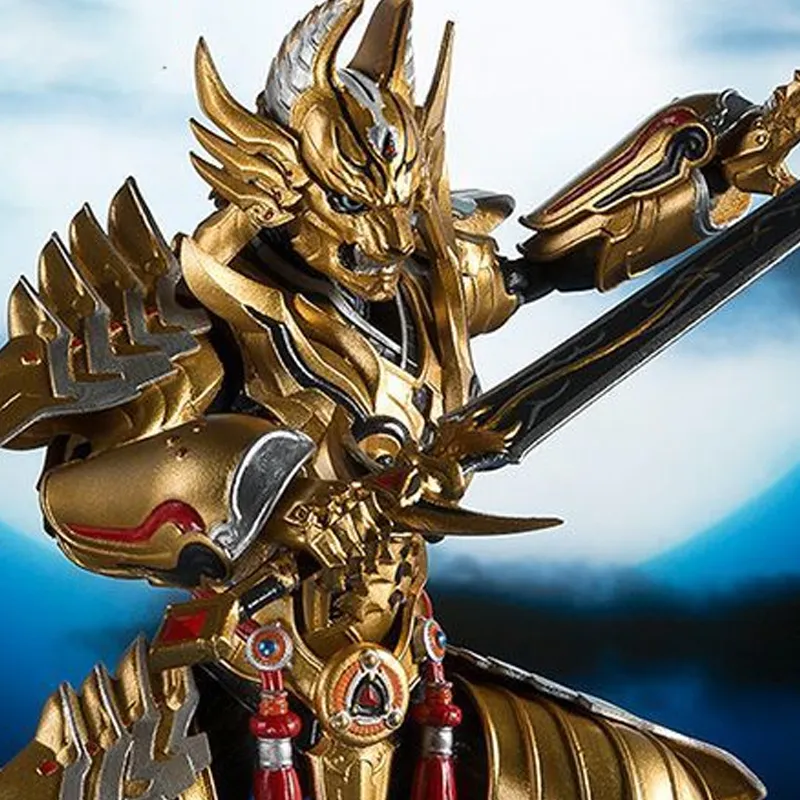 BANDAI Limited Edition SHF Garo: Red Moon Of The Netherworld Gold Knight Garo Thunder Roar Ver. Action Figures-1