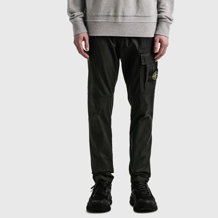 STONE ISLAND SS22 Casual Pants Men's Black-3