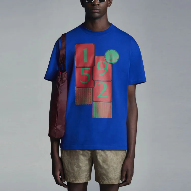 MONCLER GENIUS T Shirts Men Blue-1