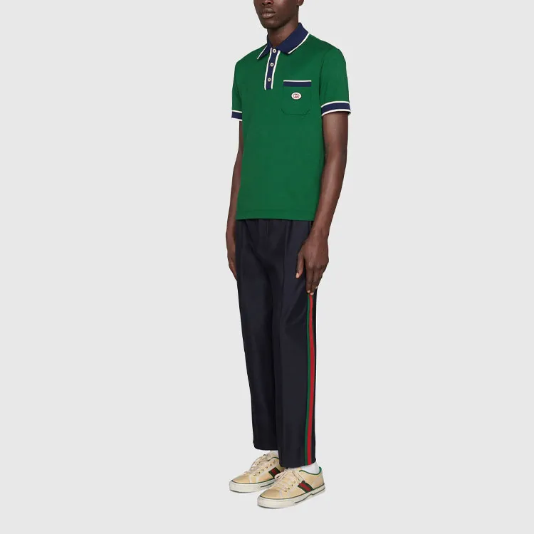 GUCCI Polo Shirts Men Green-1