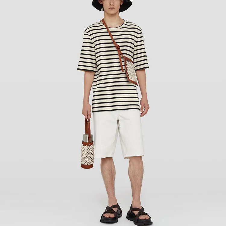 JIL SANDER + Logo Embroidered Denim Shorts-1