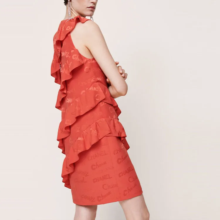 CHANEL SS22 Sleeveless Dress Women's Red-2