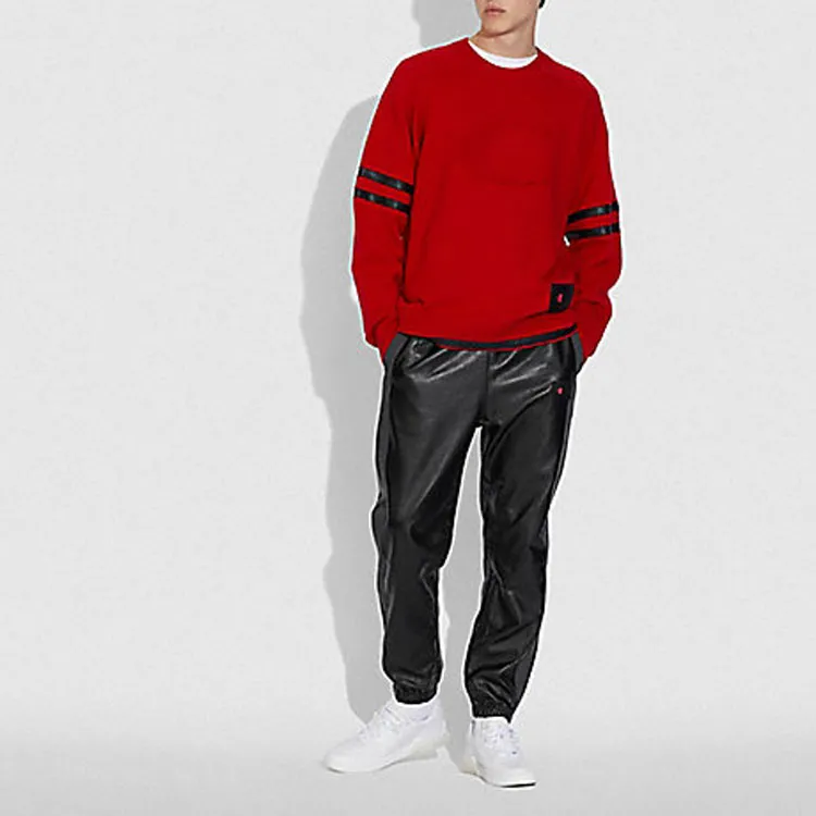COACH Knitted Sports Pants Men's Black-1