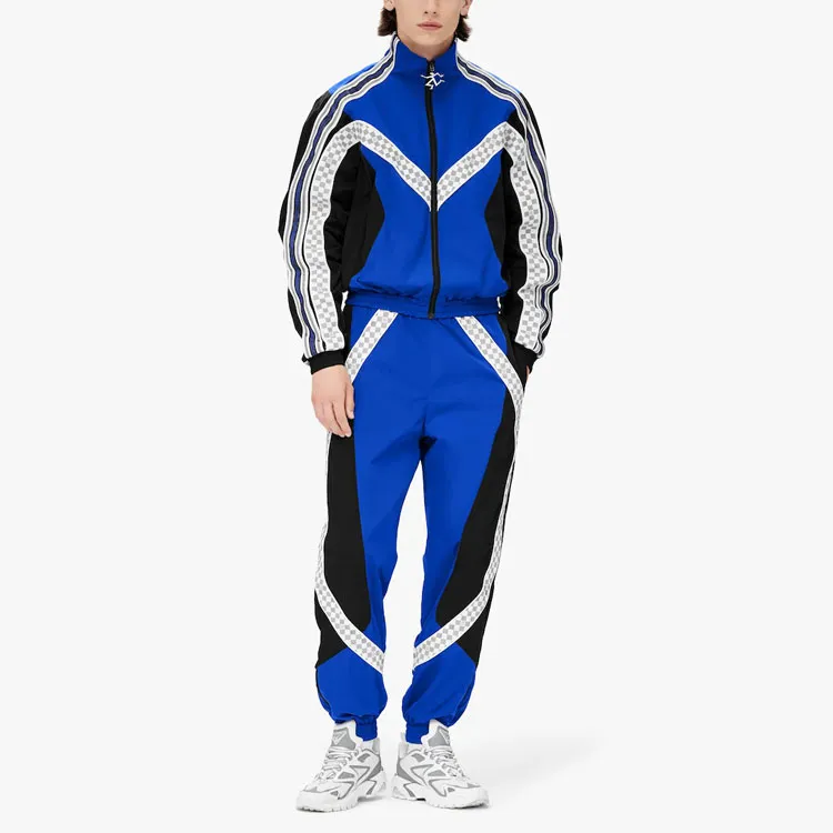 LOUIS VUITTON SS22 Knitted Sports Pants Men's Blue-1