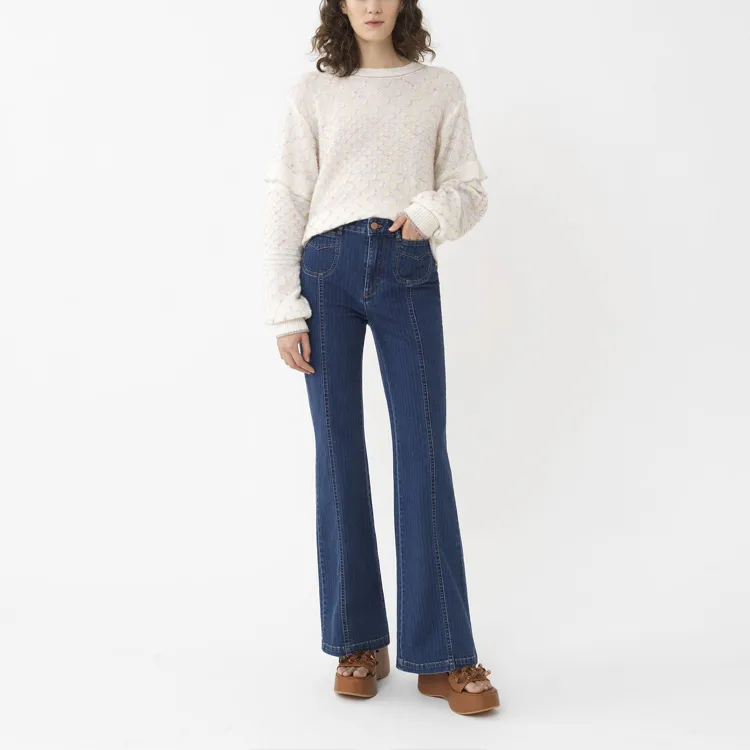 See By Chloe SS22 Loose Fit Sweater Women's White-2