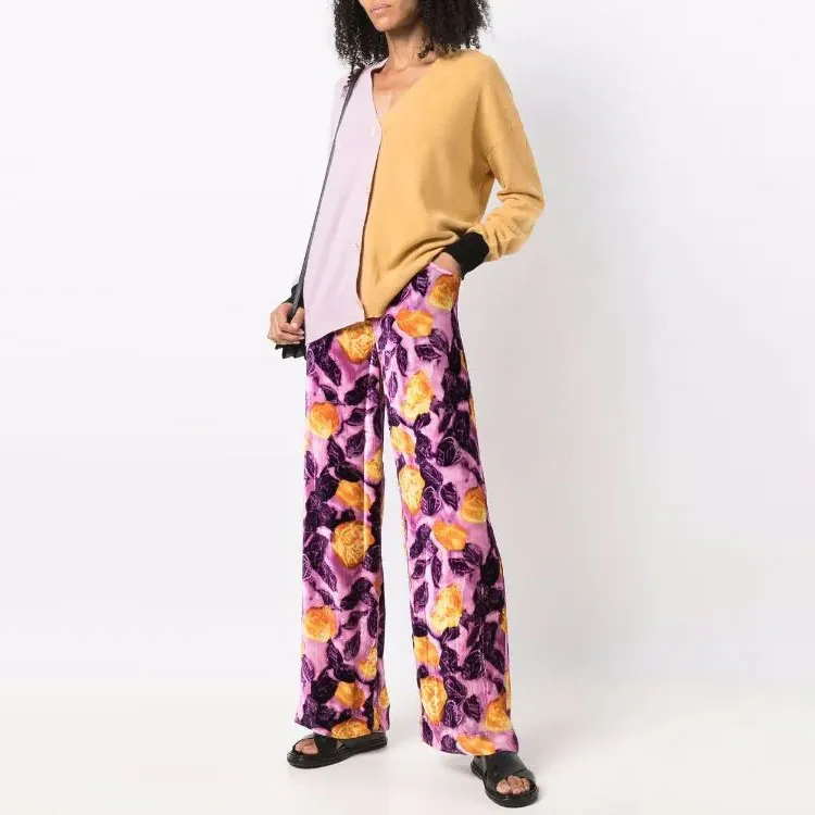 MARNI Knitted Sweatpants Women's Purple-1